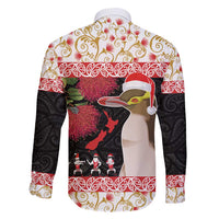 New Zealand Merry Christmas Family Matching Puletasi and Hawaiian Shirt Hoiho Xmas - Haka Dance and Pohutukawa LT03 - Polynesian Pride