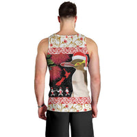 New Zealand Merry Christmas Men Tank Top Hoiho Xmas - Haka Dance and Pohutukawa