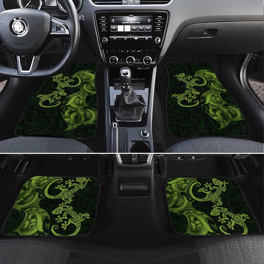 New Zealand Gecko Maori Art Tattoo Car Mats