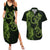 New Zealand Gecko Maori Art Tattoo Couples Matching Summer Maxi Dress and Hawaiian Shirt