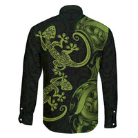 New Zealand Gecko Maori Art Tattoo Family Matching Puletasi and Hawaiian Shirt LT03 - Polynesian Pride