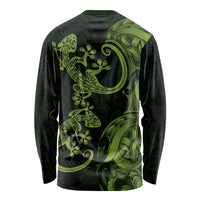 New Zealand Gecko Maori Art Tattoo Long Sleeve Shirt