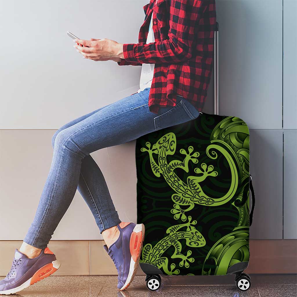 New Zealand Gecko Maori Art Tattoo Luggage Cover