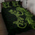 New Zealand Gecko Maori Art Tattoo Quilt Bed Set