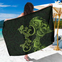 New Zealand Gecko Maori Art Tattoo Sarong