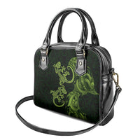 New Zealand Gecko Maori Art Tattoo Shoulder Handbag