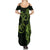 New Zealand Gecko Maori Art Tattoo Summer Maxi Dress