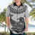 Custom New Zealand Hawaiian Shirt Tui Bird and Koru Circle Mix Silver Fern Pattern LT03 - Polynesian Pride