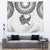 Custom New Zealand Tapestry Tui Bird and Koru Circle Mix Silver Fern Pattern LT03 - Polynesian Pride