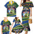 Funny Crocodile and Shark Solomon Islands Christmas Family Matching Mermaid Dress and Hawaiian Shirt with National Seal Melanesian Pattern