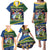 Funny Crocodile and Shark Solomon Islands Christmas Family Matching Puletasi and Hawaiian Shirt with National Seal Melanesian Pattern