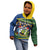 Funny Crocodile and Shark Solomon Islands Christmas Kid Hoodie with National Seal Melanesian Pattern