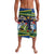 Funny Crocodile and Shark Solomon Islands Christmas Lavalava with National Seal Melanesian Pattern