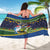 Funny Crocodile and Shark Solomon Islands Christmas Sarong with National Seal Melanesian Pattern