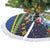 Solomon Islands Christmas Tree Skirt Funny Xmas Crocodile and Shark with National Seal Melanesian Pattern