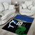 Custom Solomon Islands Rugby Area Rug Arty Shark and Crocodile Solomon Islands National Emblems