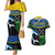 Custom Solomon Islands Rugby Couples Matching Mermaid Dress and Hawaiian Shirt Arty Shark and Crocodile Solomon Islands National Emblems