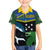 Custom Solomon Islands Rugby Kid Hawaiian Shirt Arty Shark and Crocodile Solomon Islands National Emblems