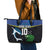 Custom Solomon Islands Rugby Leather Tote Bag Arty Shark and Crocodile Solomon Islands National Emblems