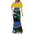 Custom Solomon Islands Rugby Mermaid Dress Arty Shark and Crocodile Solomon Islands National Emblems