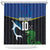 Custom Solomon Islands Rugby Shower Curtain Arty Shark and Crocodile Solomon Islands National Emblems