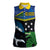 Custom Solomon Islands Rugby Women Sleeveless Polo Shirt Arty Shark and Crocodile Solomon Islands National Emblems