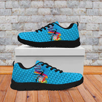 Honolulu Anniversary 52nd Running Sneakers Marathon Competition - Kakau Pattern Blue Color
