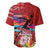 Honolulu Anniversary 52nd Running Baseball Jersey Marathon Competition Kakau Pattern Red Color