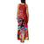 Honolulu Anniversary 52nd Running Family Matching Tank Maxi Dress and Hawaiian Shirt Marathon Competition Kakau Pattern Red Color