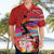 Honolulu Anniversary 52nd Running Hawaiian Shirt Marathon Competition Kakau Pattern Red Color