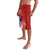 Honolulu Anniversary 52nd Running Lavalava Marathon Competition Kakau Pattern Red Color