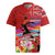 Honolulu Anniversary 52nd Running Rugby Jersey Marathon Competition Kakau Pattern Red Color