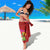 Honolulu Anniversary 52nd Running Sarong Marathon Competition Kakau Pattern Red Color