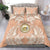 Hawaii Tropical Flowers with Kakau Tribal Bedding Set Peach Fuzz Color LT03 - Polynesian Pride