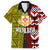 Tonga Kolisi Tonga Family Matching Off Shoulder Maxi Dress and Hawaiian Shirt Ngatu and Geometric Pattern LT03 Dad's Shirt - Short Sleeve Red - Polynesian Pride