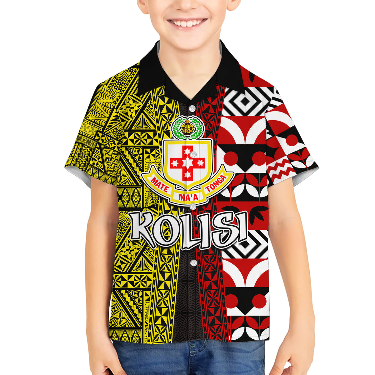 Tonga Kolisi Tonga Hawaiian Shirt Ngatu and Geometric Pattern LT03 - Polynesian Pride