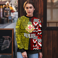 Tonga Kolisi Tonga Ugly Christmas Sweater Ngatu and Geometric Pattern LT03 - Polynesian Pride