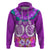 Polynesian Valentine Day Hoodie Love Couple Turtle Maori Hibiscus Purple LT03 Pullover Hoodie Purple - Polynesian Pride