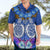 Polynesian Valentine Day Hawaiian Shirt Love Couple Turtle Maori Hibiscus Blue LT03 - Polynesian Pride