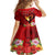 Hawaii Valentine Day Family Matching Off Shoulder Long Sleeve Dress and Hawaiian Shirt Couple on Beach mix Hibiscus and Polynesian Tattoo LT03 - Polynesian Pride