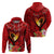 Hawaii Valentine Day Hoodie Couple on Beach mix Hibiscus and Polynesian Tattoo LT03 - Polynesian Pride