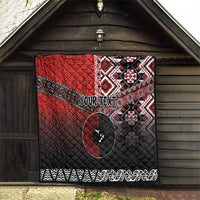 Personalised Aotearoa and Tonga Together Quilt Manaia and Tongan Tribal Cross - Taniko and Ngatu Art Tattoo LT03 - Polynesian Pride