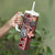 Personalised Aotearoa and Tonga Together Tumbler With Handle Manaia and Tongan Tribal Cross - Taniko and Ngatu Art Tattoo