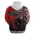 Personalised Aotearoa and Tonga Together Zip Hoodie Manaia and Tongan Tribal Cross - Taniko and Ngatu Art Tattoo