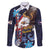 American Samoa Flag Day Family Matching Mermaid Dress and Hawaiian Shirt Bald Eagle with Uatogi and Fue - Polynesian and Floral Tribal Tattoo