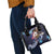American Samoa Flag Day Shoulder Handbag Bald Eagle with Uatogi and Fue - Polynesian and Floral Tribal Tattoo
