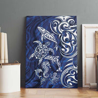 New Zealand Connecting with Seas Canvas Wall Art Maori Tribal and Sea Animals Tattoo - White Glass Style LT03 - Polynesian Pride