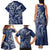 New Zealand Connecting with Seas Family Matching Tank Maxi Dress and Hawaiian Shirt Maori Tribal and Sea Animals Tattoo - White Glass Style