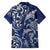 New Zealand Connecting with Seas Family Matching Tank Maxi Dress and Hawaiian Shirt Maori Tribal and Sea Animals Tattoo - White Glass Style