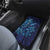 New Zealand Connecting with Seas Car Mats Maori Tribal and Sea Animals Tattoo - Sea Texture Glass Style